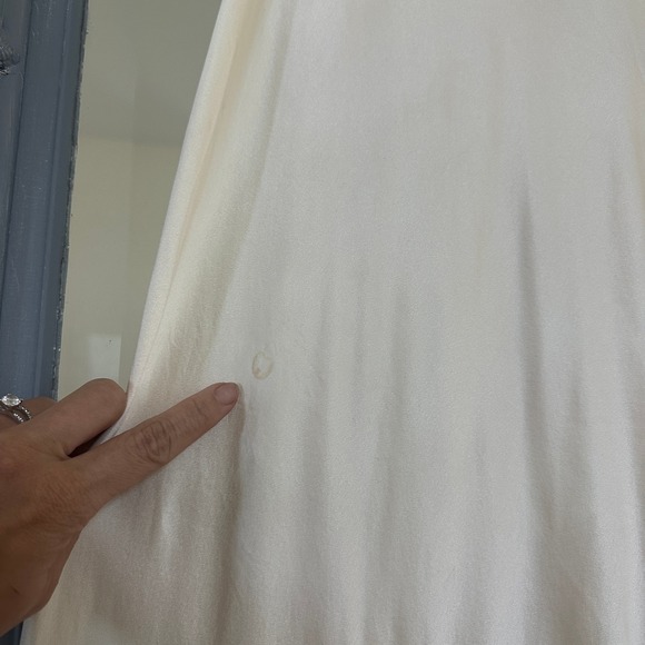 NEW Reformation Jeany Silk Dress Halter Neck Backless Maxi Dress Fior Di Latte M - Picture 9 of 13